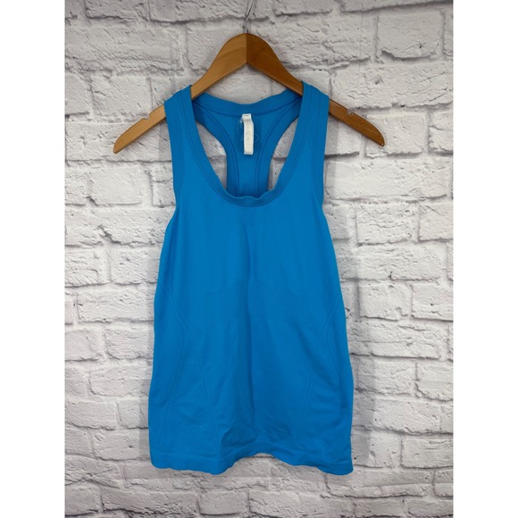 Athleta Tops - Athleta Momentum Tank Blue Racerback Tank Top Women's Workout Athletic Fitness L